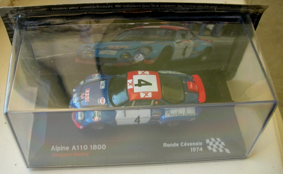 Alpine A110 1800 1974 1/43 vetrinetta mai aperta in display case rally Renault - Immagine 4 di 4