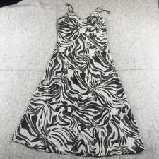 Forever 21 Dress Womens Animal Sheath Print Slip Midi Adjustable Straps Sz Small