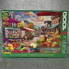 Eurographics 1000 Piece Puzzle Main Street Market Artist Series Sealed