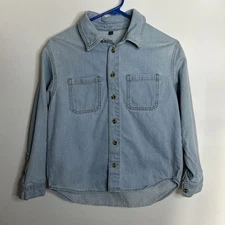 Art Class Girls Long Sleeve Denim Shirt Shacket Size Large 10/12