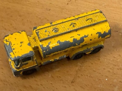 Husky Guy Warrior Tanker Vintage Yellow Diecast Model With Wear