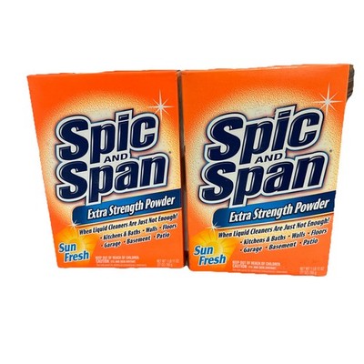2 Spic and Span Extra Strength Powder Sun Fresh 27 Oz Unopened