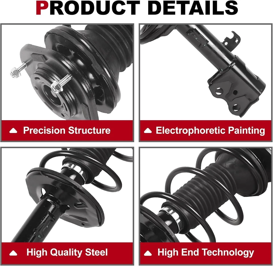 2x Front Struts Shock Absorber for 2009-2013 Toyota Matrix Corolla 472598/472597 Foto 4 de 4