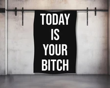 Motivational Gym Tapestry - Inspirational Wall Decor for Weightlifting