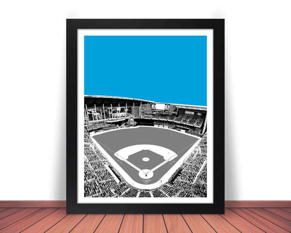 Framed MIAMI MARLINS LoanDepot Park Stadium Skyline Photo Picture 8x10 11x14 WBN - Image 2 of 4
