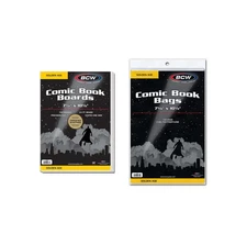 BCW Golden Age Comic Bags and Backing Boards - 100 Ct | Comic Book Bags and B...