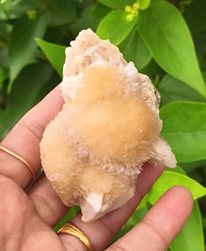 Thomsonite ball On Stilbite Minerals Specimen India BO=27 - Picture 6 of 8