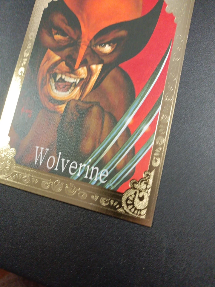 # /99 Wolverine Gold Canvas 5x7 Marvel Masterpieces XL 2024 Oversized Comic Card - Image 4 of 4