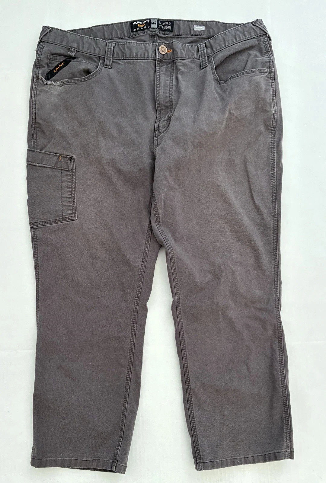Ariat Rebar M4 Faded Cargo Pants Relaxed Straight Leg Mens Size 40x27