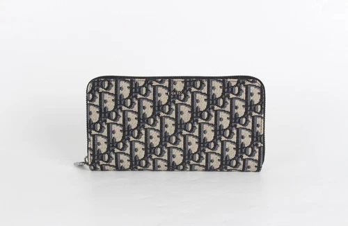 Portefeuille Dior oblique jacquard zippé 12345 51151509