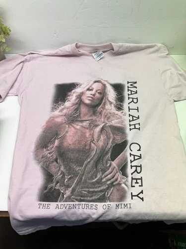 Mariah Carey The Adventures Of Mimi Pink Graphic Shirt Sz M Vintage vintage concert t-shirt, vintage, size M, single stitch, B+ condition