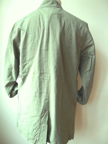 Vintage Ringspun Men's Army Jacket mandarin collar army green Size: Medium - Picture 9 of 9