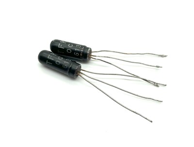 2x Vintage Rare TFK Germanium Transistor OC 613 black glass NOS