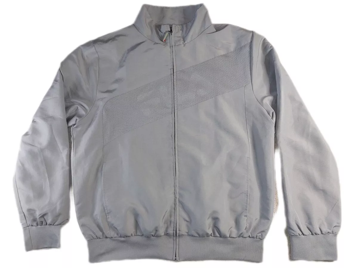 Fila Lightweight Jacket Track Top Grey Large Windbreaker
