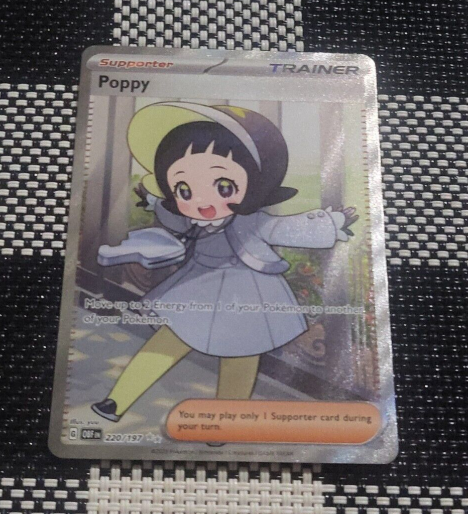 Poppy 220/197 SV3 Obsidian Flames Ultra Rare Pokemon English NM