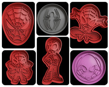 Spiderman cookie cutters + insert, approx. 8cm