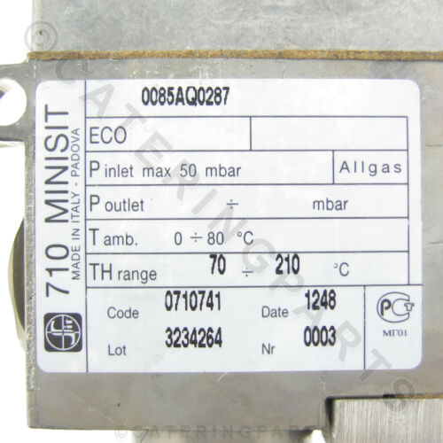 710 MINI-SIT 0.710.741 THERMOSTAT 210C GAS VALVE FRYER THERMOSTATIC CONTROL 210° - Picture 2 of 2