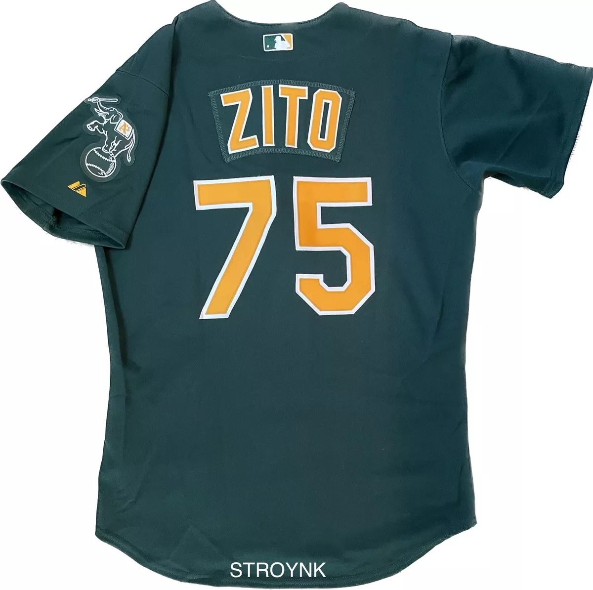 Oakland Athletics Barry Zito Authentic Majestic Alternate Jersey Size 44 MLB