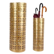 Fabater Umbrella Stand, Metal Umbrella Holder,  Umbrella Storage , Home (Gold)