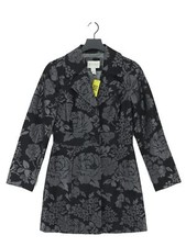 White House Black Market Women's Coat Xs Black Rayon With Polyester Overcoat