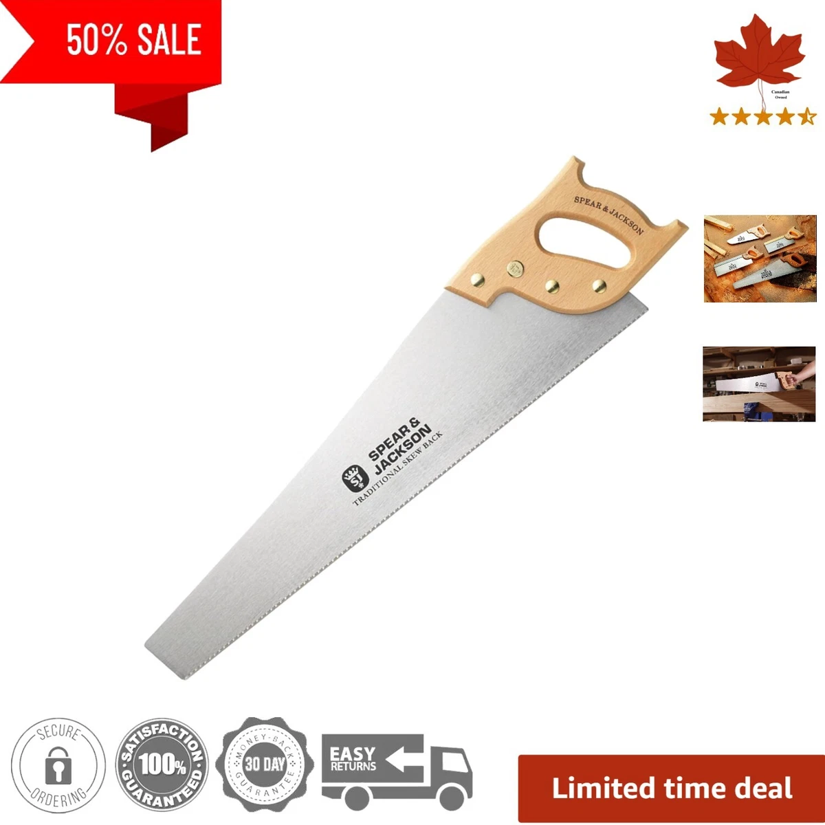 Sharp Back Saw Precision Cross Ground Cuts Along Across 22