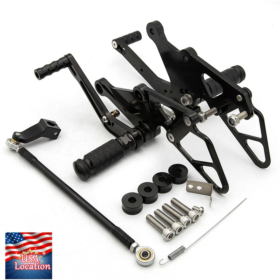 Juego de estriberas CNC para Yamaha MT-07 FZ07 MT07 2013-2024 pedales GP cambio carreras Foto 2 de 4