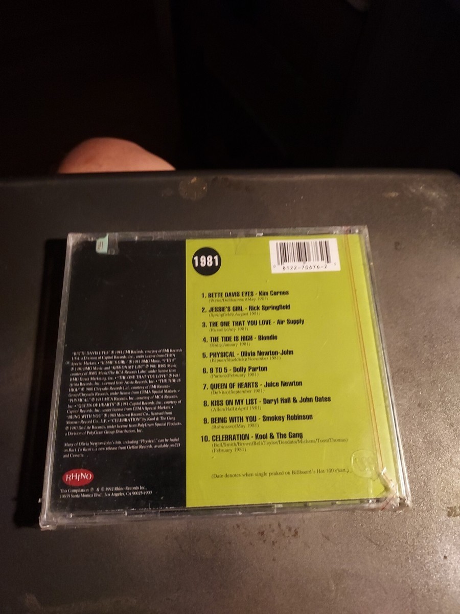 Billboard Top Hits: 1981 by Various Artists (CD, Oct-1992, Rhino