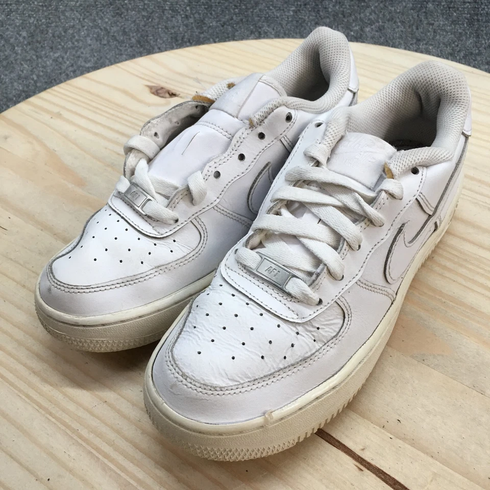 Nike Shoes Youth 6 Womens 7.5 Air Force 1 LE GS AF1 DH2920-111 Triple White - Image 3 of 4