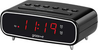 Groov-E Rise - Digital Alarm Clock with FM Radio, LCD Display, & Dimmer Function