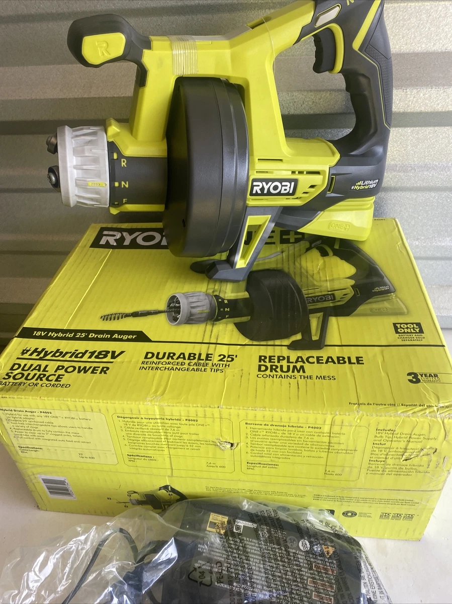 Ryobi drain auger sale p4002