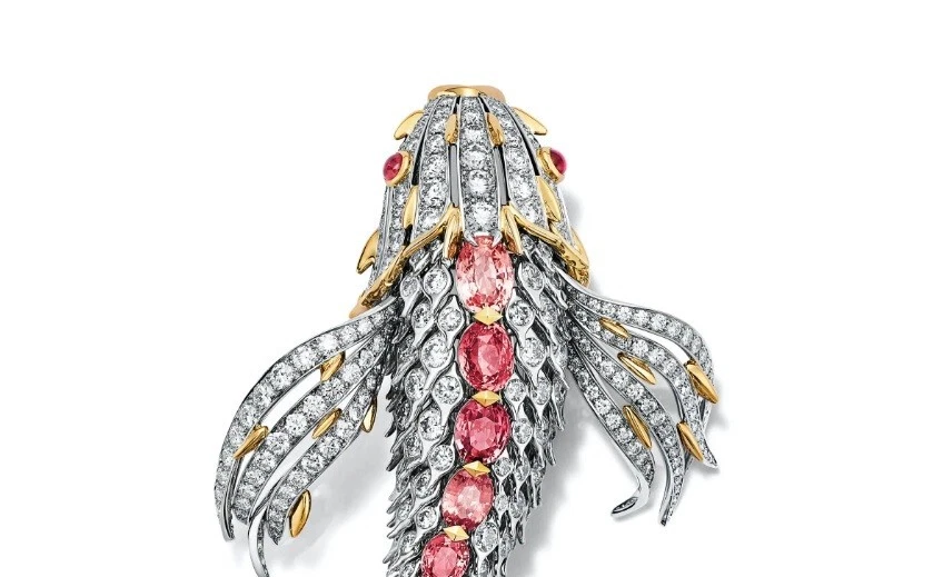 Broche Clip Pez Schlumberger Bajo el Mar Alta Joyería Plata de Ley 925 Foto 3 de 4