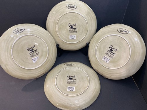 Tabletops Unlimited~CABERNET~Retired~Set of 4~Grapes & Vine Dinner Plates 11" - Picture 9 of 12