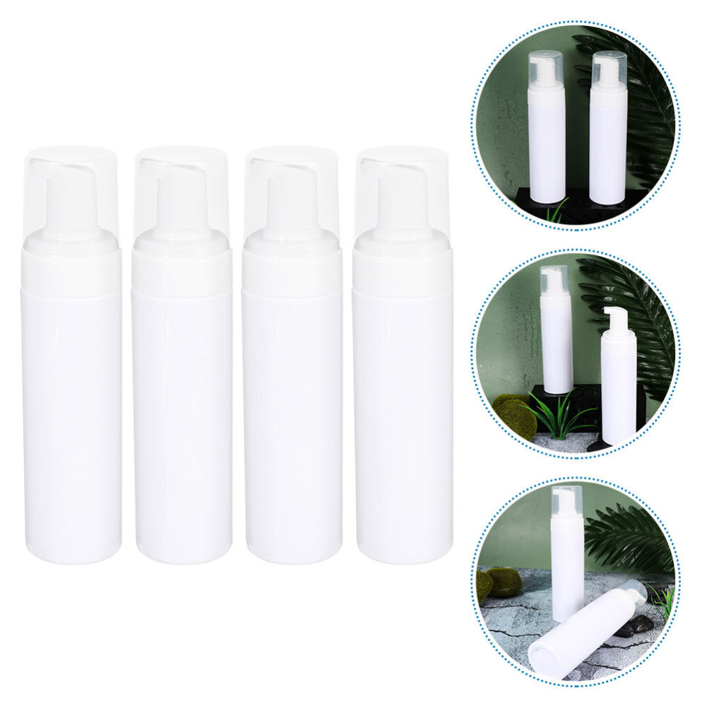 Healvian 2x Transparente Schaumspender - 150ml Mit Bürste Für Reise