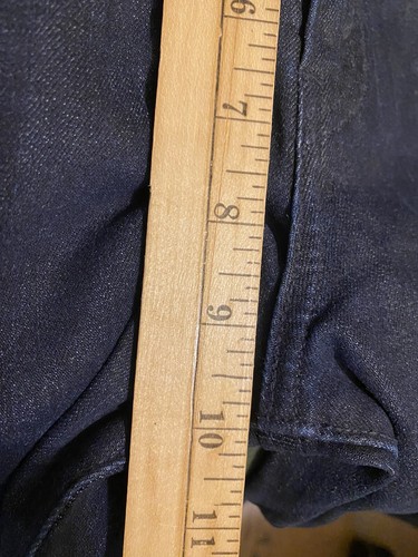 Levi's Damen Mid Rise Stiefel geschnitten dünn blau dunkel gewaschen 14M 32 x 31 - 32 - Bild 10 von 10