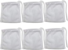 High Flow Aquarium Mesh Media Filter Bags - 6 Pack, 3"X4", for Activated Carbon,