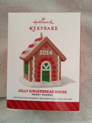 Hallmark Keepsake Christmas Ornament Merry Makers Jolly Gingerbread House 2014