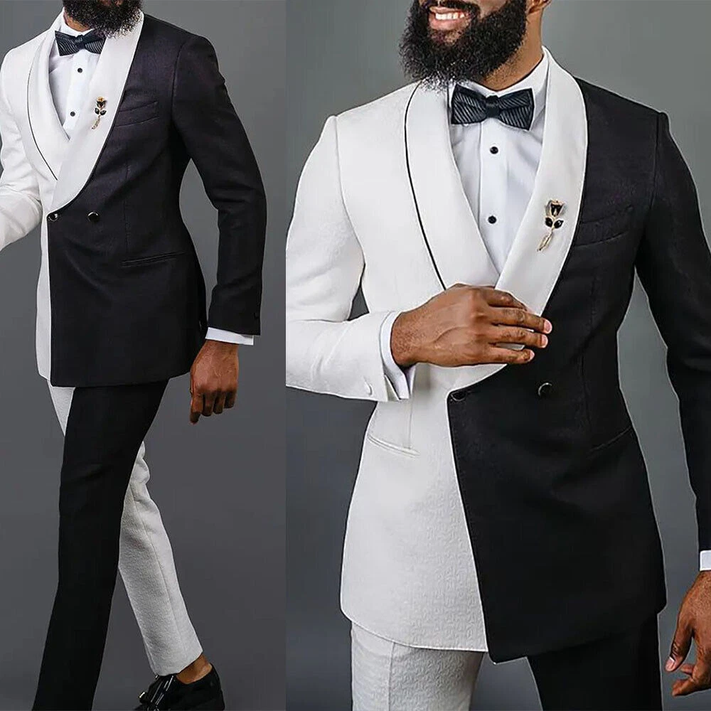 Black and white party attire cheap male