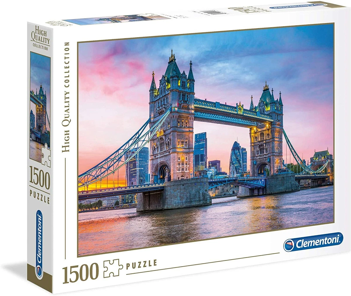 Clementoni Puzzle 1000 Parts Tower Bridge Sunset 31816 High Quality  Collection