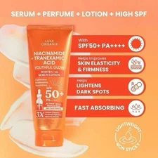 Luxe Organix Niacinamide + Tranexamic Acid Youthful Glow Whitening Serum Lotion