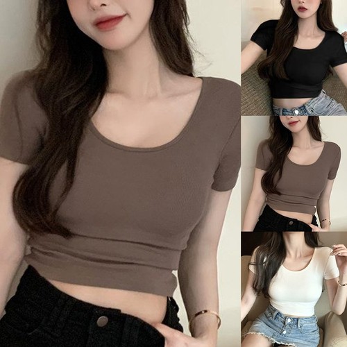 Lightweight Womens Slim Short Sleeve T Shirts for Warm Weather Activities - Picture 2 of 36