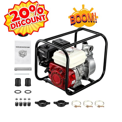 #ad Gasoline Engine Water Pump Gas Powered Water Transfer Pump 2quot; 7HP 4 Stroke $163.89