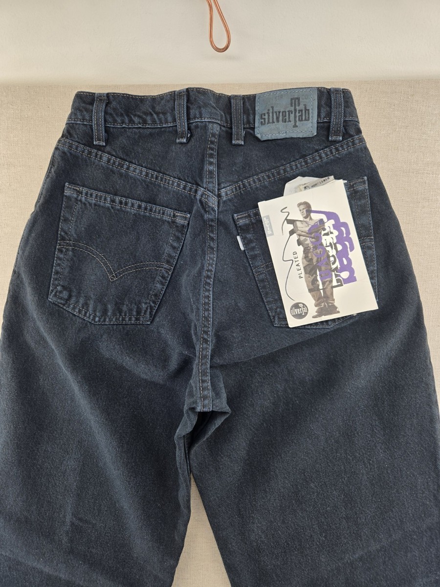 Vintage Levis Silvertab Jeans Mens 29x34 Fits 28x34 Baggy Dark