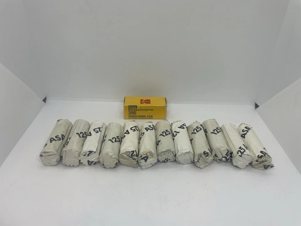 Gran Lote De 120 Películas Caducadas Ilford FP4 Ektachrome Color Blanco y Negro Pro Foto 2 de 4