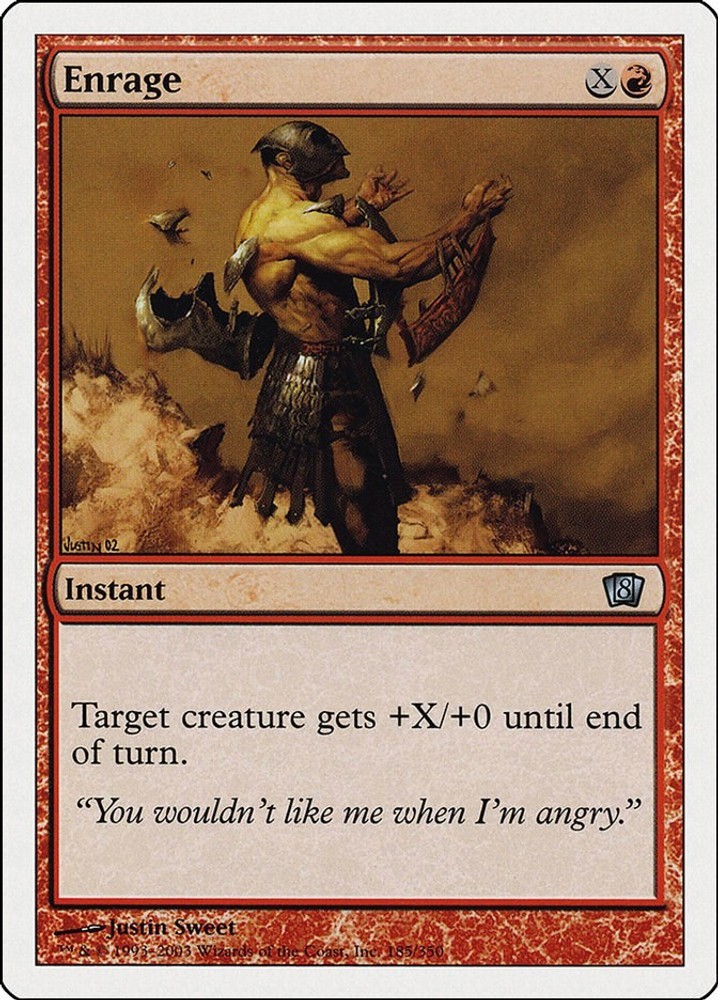 Enrage - 8th Edition 8ED - 185 - LP - MTG