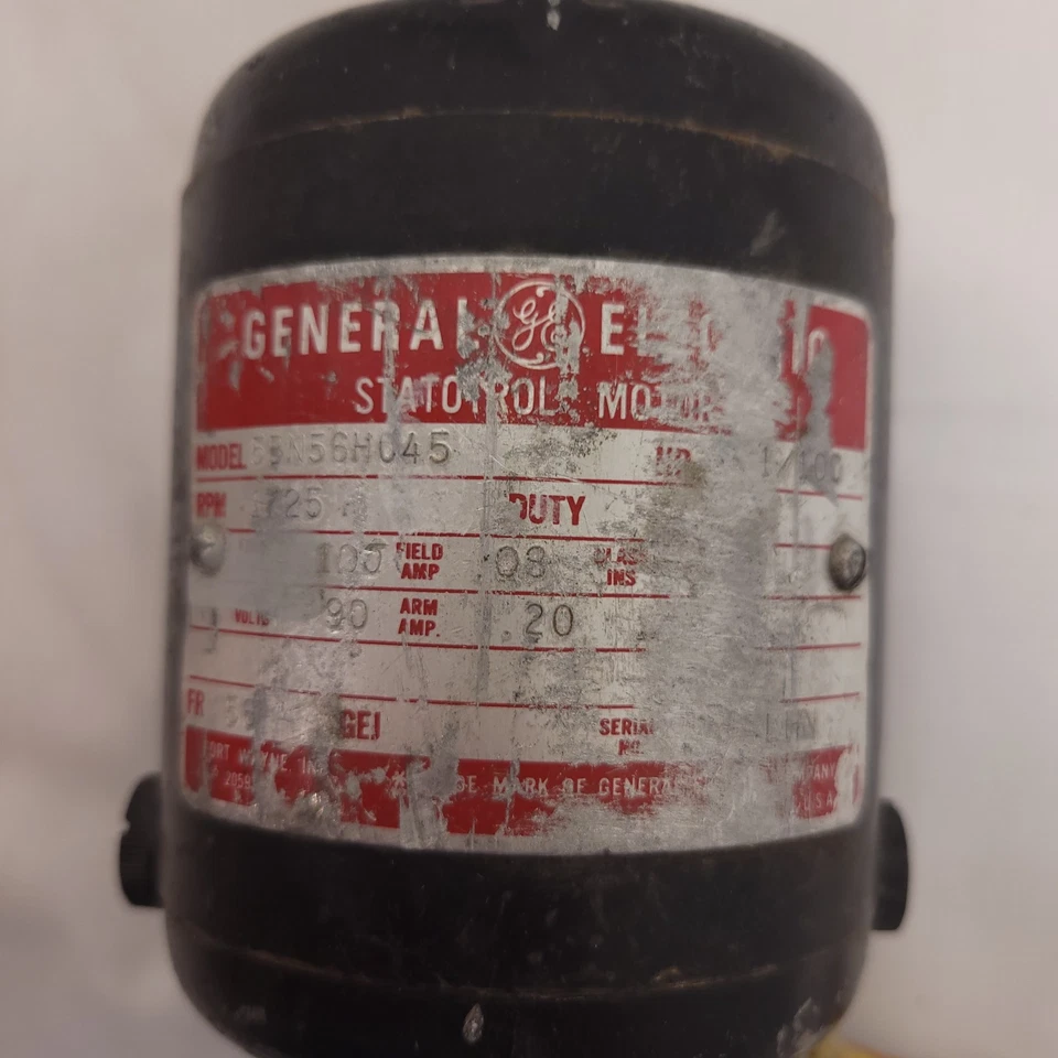 G.E. Statotrol 5BN56HC45 1725 rpm Electric Motor Untested As Is - Image 2 of 4