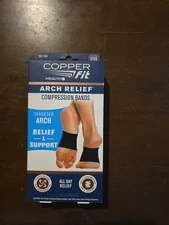 Copper Fit Copper Infused Arch Relief & Support Compression Bands One Size