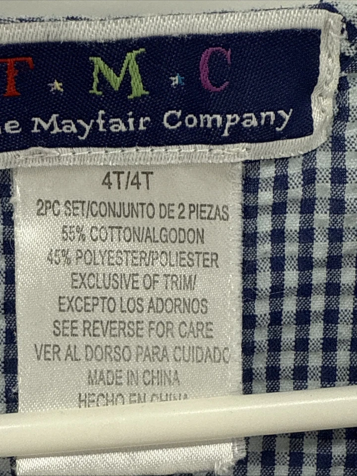 Mameluco Mayfair Company TMC para bebés niños apliques a presión azul ballena 4T Foto 4 de 4