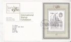 GB 1980 London Stamp Exhibition FDC London SW Special cancel typed + insert VGC