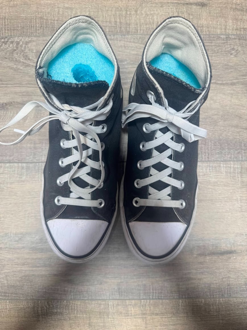 Converse Lift Platform Black Canvas High Top Sneakers Women's Size 8 thumbnail 2