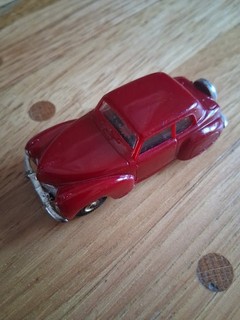 Vintage Aurora Slot Car HO 1940 Lincoln Continental Red
